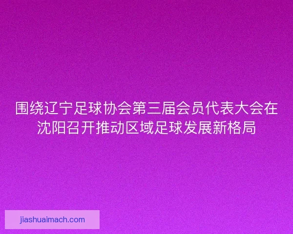 围绕辽宁足球协会第三届会员代表大会在沈阳召开推动区域足球发展新格局